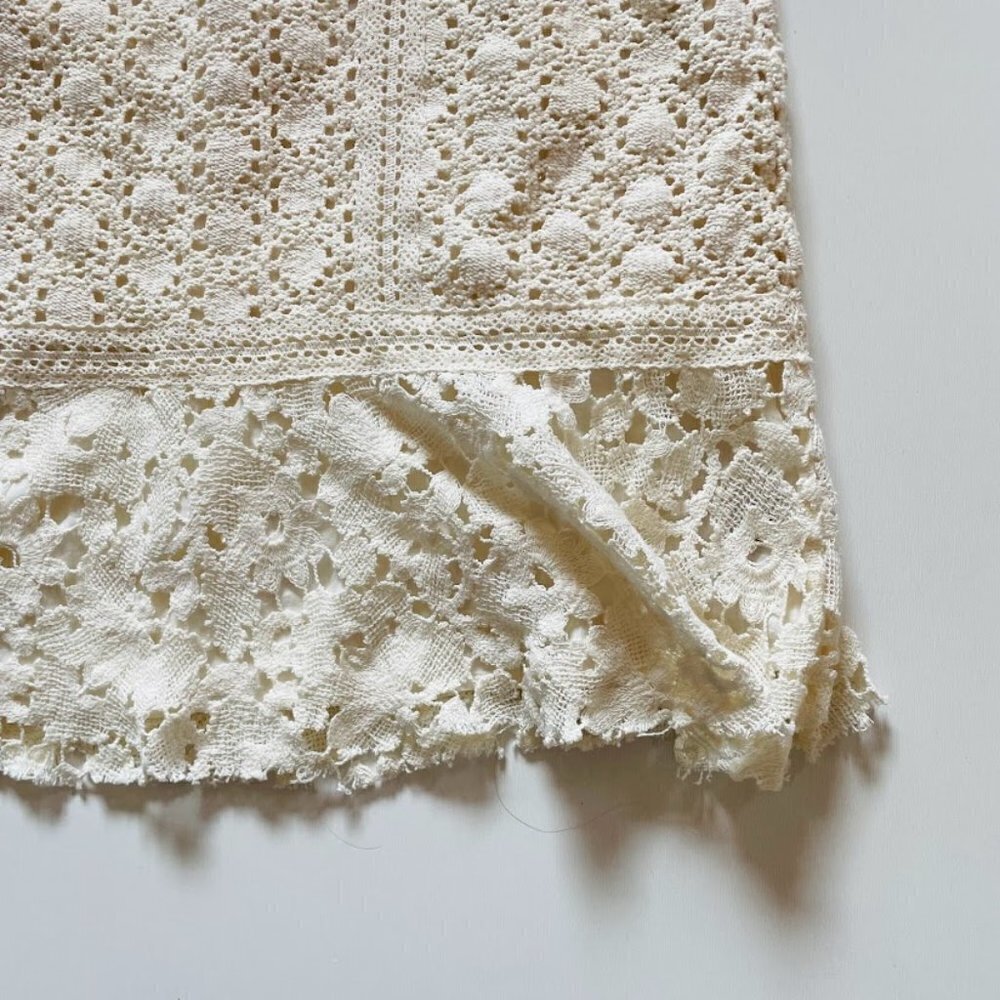 NWT Free People Cross My Heart Mini Dress Lace Crochet Laceup Boho Lined Beach - Picture 8 of 16
